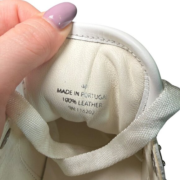 Zadig & Voltaire Flash Studded White Leather Sneakers | Size 40 (9) - Picture 9 of 9